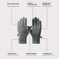 thumbnail image 4 of KHONTS Touchscreen Winter Gloves for Men Women Cold Weather Warm Freezer Work Gloves for Running Driving Cycling Hiking Dark Gray One Size, 4 of 9