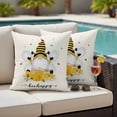 thumbnail image 5 of Bees Dwarf Pillow Covers 2 Pack Daisy Honey Farm Pillowcase Waterproof Outdoor Throw Pillow Cover for Patio Garden Square Cushion 20”x20”, 5 of 9