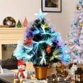 thumbnail image 4 of Artificial Christmas Tree with Lights, USB Powered Christmas Tree, 17.7 Inch Small Pre Lit Artificial Christmas Tree with Snowflake Ornaments for Home Office Party Indoor Outdoor Decor, 4 of 8