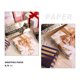 thumbnail image 3 of 10 pcs Christmas Wrapping Paper for Kids Boys Girls Men Women - Christmas Foundation make-up gold lattice, 3 of 5