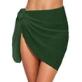 thumbnail image 2 of EliteGoogv Women Beach Wrap Skirt Sarong Swimsuit Cover Up Lightweight Sheer Bathing Suit Cover Up For Beach Pool Summer Vacation,GN1,L, 2 of 4