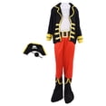 thumbnail image 4 of KAKOWELY 1 juego de disfraz de pirata para niños, sombrero de pirata, disfraz de mascarada de Halloween, talla L, 4 of 5