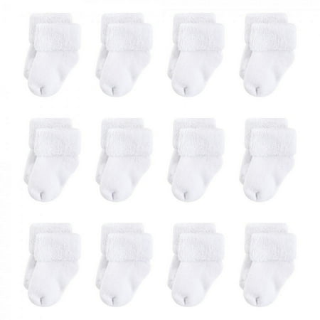 UPC: 0660168664584 | Touched by Nature Baby Unisex Organic Cotton Socks  White Terry  6-12 Months