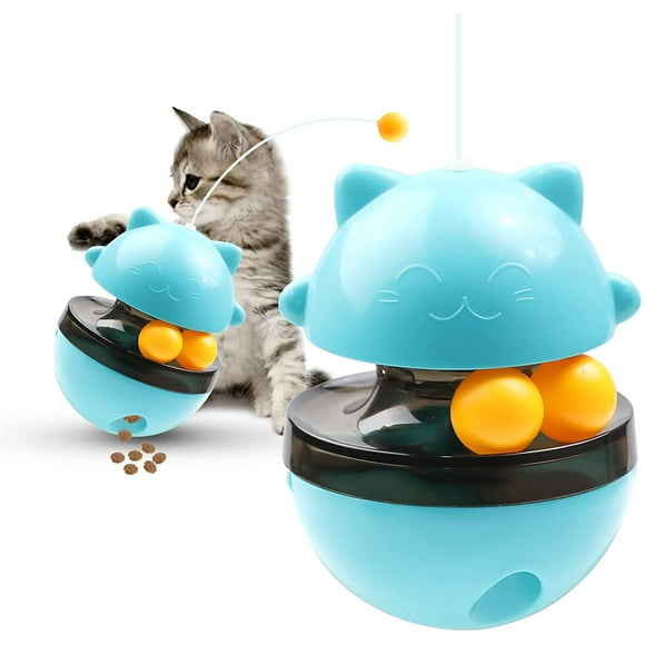 Smart cat toys, interactive cat toys, smart tumbler, pet toys, cat and dog with food dispenser function, infrared USB charging, interactive games, fun