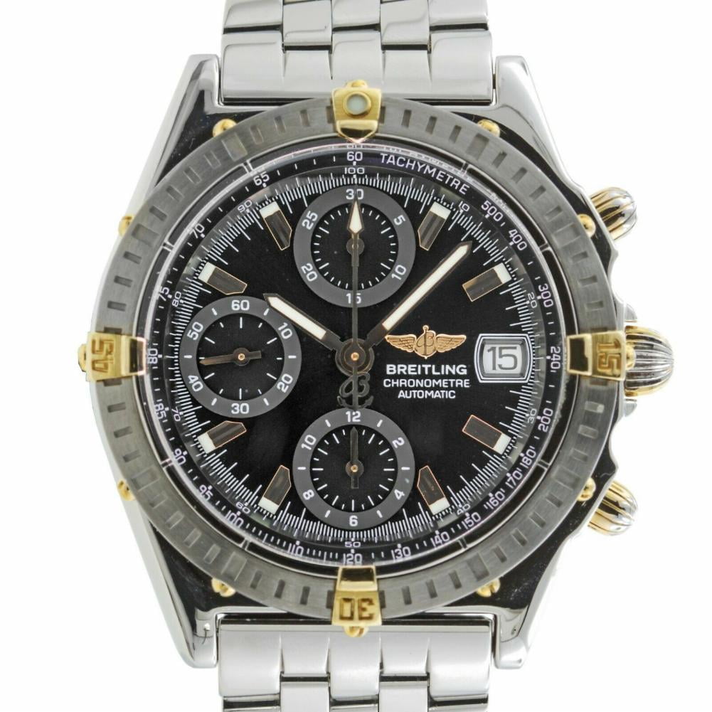 Pre-Owned Breitling Chronomat B13352 Gold Watch (Certified Authentic \u0026  Warranty) - Walmart.com