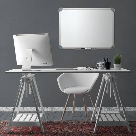 Quartet Magnetic Dry-Erase Board Value Pack, 17" x 23", Euro Frame - 2-Pack