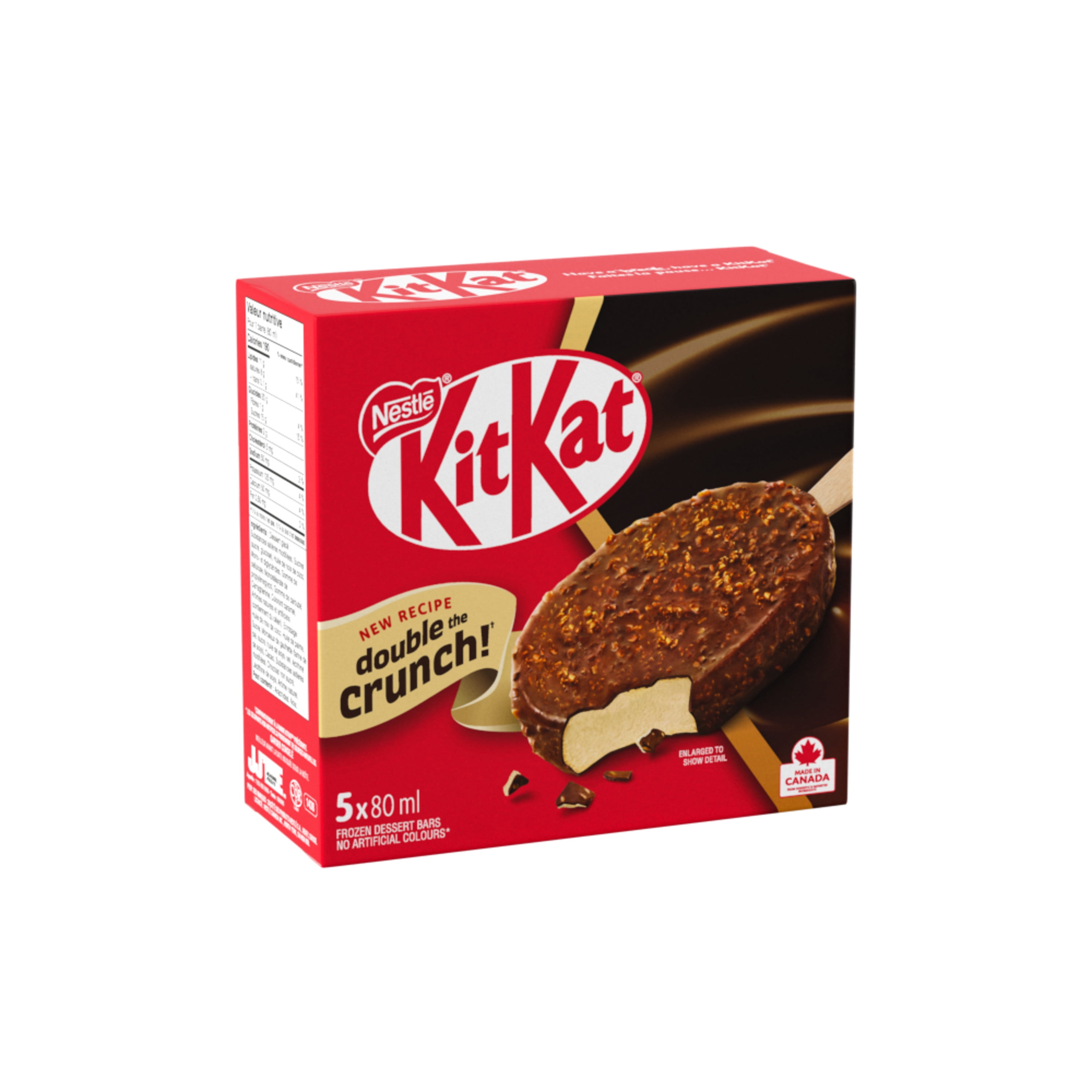 Frozen Dessert Bars, Wafer-flavoured Frozen Dessert In A Milk Chocolatey Shell With Crushed Wafer Pieces, Crafted In Canada, No Artificial Colours, Individually Wrapped, 400 mL