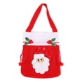 thumbnail image 4 of Christmas Drawstring Gift Bag Red Treat Pouch Spacious Bag Present Bag Packaging Santa Claus, 4 of 9