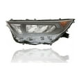 thumbnail image 4 of Headlight - Compatible/Replacement for '19-21 Toyota RAV4/Hybrid-LE (Japan Built) - Halogen-LED Black Bezel - Pair, Left Driver + Right Passenger Set - 8113042821, 8117042821, 4 of 4