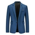 thumbnail image 5 of Traje de negocios holgado de un solo pecho para hombre, chaqueta de traje tipo cárdigan informal de moda de talla grande, 5 of 5