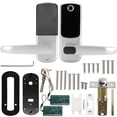 thumbnail image 1 of Door Lock Intelligent Password Fingerprint Entry Handle Locks Set for Bluetooth APP Control, 1 of 14