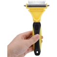 thumbnail image 2 of Dematting Dogs Hair Removal Tool Pet Dematting Comb Mat Remover Dog Comb for Pets with Long Hair with 2 Sided Undercoat Rake, 2 of 8