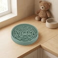 thumbnail image 5 of Pet Slow Eating Bowl with Suction Cups Silicone Food Basin Anti-Choking Healthy Diet Feeder, Army Green, 5 of 7