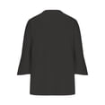 thumbnail image 5 of Sakmal Casual Coats for Women Plus Size Black Lightweight Long Sleeve Sleeve Solid Cardigan Loose Fit Flowy Ladies Jackets, 5 of 5