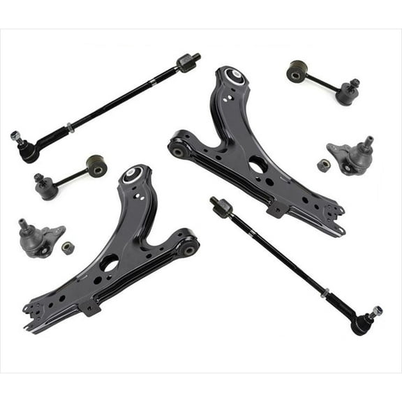 Control Arms Bushings BJ Tie Rods Sway Bar Links for 98-10 Beetle 8pc