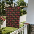 thumbnail image 5 of Wukai Gold Glitter Heart Garden Flags Double Sided Welcome Garden Yard House Flags Outside Outdoor House (Only Flag), 5 of 8