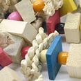 thumbnail image 7 of Visland Parrot Bird Toys-Natural Wood Bird Block Toys Bird Chewing Toy Hanging Bird Bite Toys for Macaws African Grey Parrot Cockatiel Conures Cockatiels Big & Medium Birds, 7 of 7
