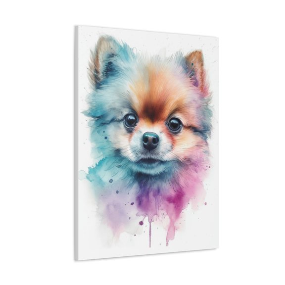 Watercolor Pomeranian Painting 4 - Nursery Collection - Bedtime Stories