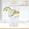 thumbnail image 4 of 12 oz Clear Plastic Cups, Disposable Heavy Duty Hard Plastic Cups, Reusable, 100 Count, 4 of 4