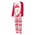 thumbnail image 3 of TSEXIEFOOFU Family Matching Christmas Pajamas Sets Long Sleeve O Neck Tops + Santa Claus Print Pants or Long Sleeve Cartoon Jumpsuit, 3 of 9