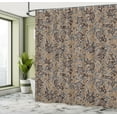 thumbnail image 4 of Ambesonne Paisley Shower Curtain, Modern Teardrop Shaped Art, 69"Wx70"L, Umber Tan, 4 of 4