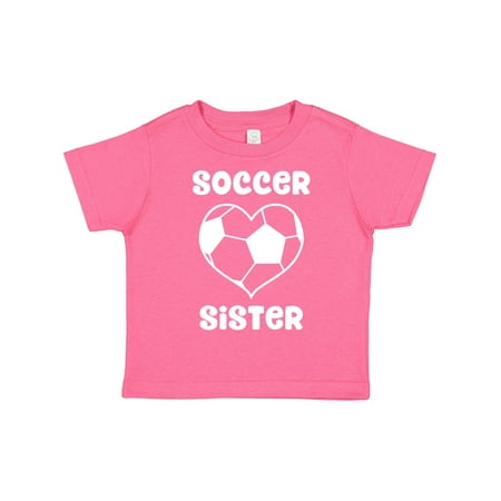 

Inktastic Heart Soccer Sister Girls Toddler T-Shirt