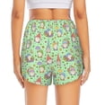 thumbnail image 2 of Lsque Spring Gnomes Printed Women's Running Shorts with Liner Pockets,Elastic Quick Dry Workout Athletic Gym Yoga Shorts,Womens High Waist Shorts-XX-Large, 2 of 9