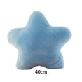thumbnail image 2 of Yuarrent Almohadas mullidas de estrellas Cojines acogedores y suaves para niños Comodidad y relajación El lindo cojín puede proporcionar Decoración del hogar Celeste 40cm, 2 of 6