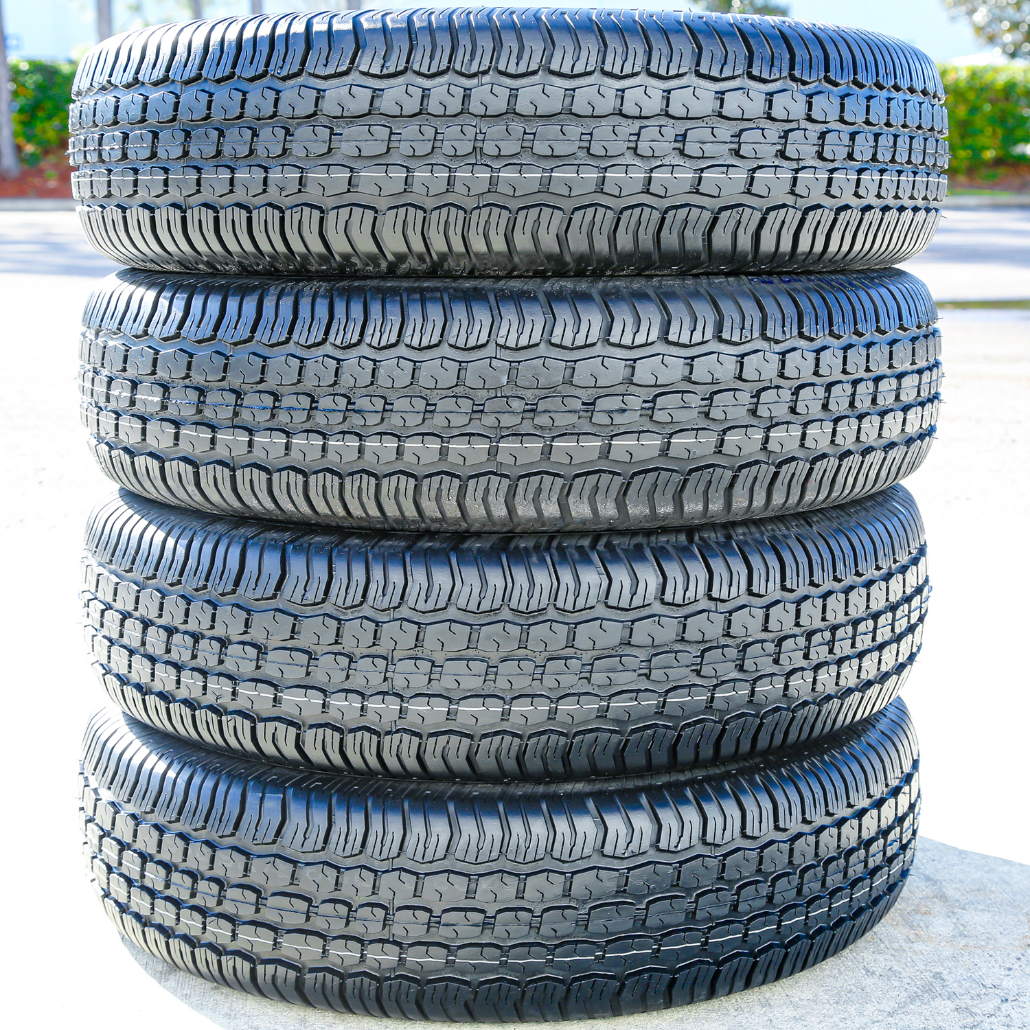 Set of 4 (FOUR) Tornel Classic 205/70R15 White Wall A/S All Season Tires