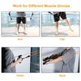 thumbnail image 2 of Evoland Resistance Exercise Bands, Workout Bands 150lbs, Indoor and Outdoor Bands with Door Anchor and Handles, Weights for Strength Training Equipment at Home, 2 of 8