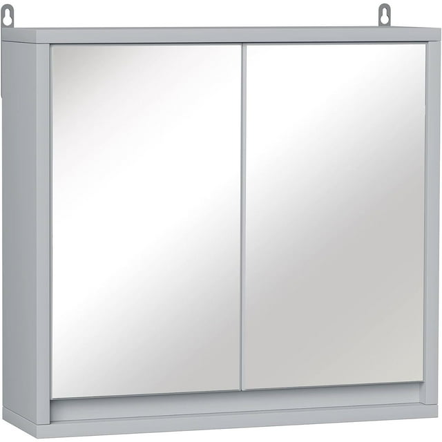 HElectQRIN WallMounted Medicine with Mirror, Bathroom Mirror
