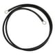 thumbnail image 1 of Cables de batería inversor universal de 1 pieza de 8 AWG Gauge para automóvil, vehículo, barco, RV, cable de batería de cobre estañado de 5/16" Lug negro de 4 pies, 1 of 7