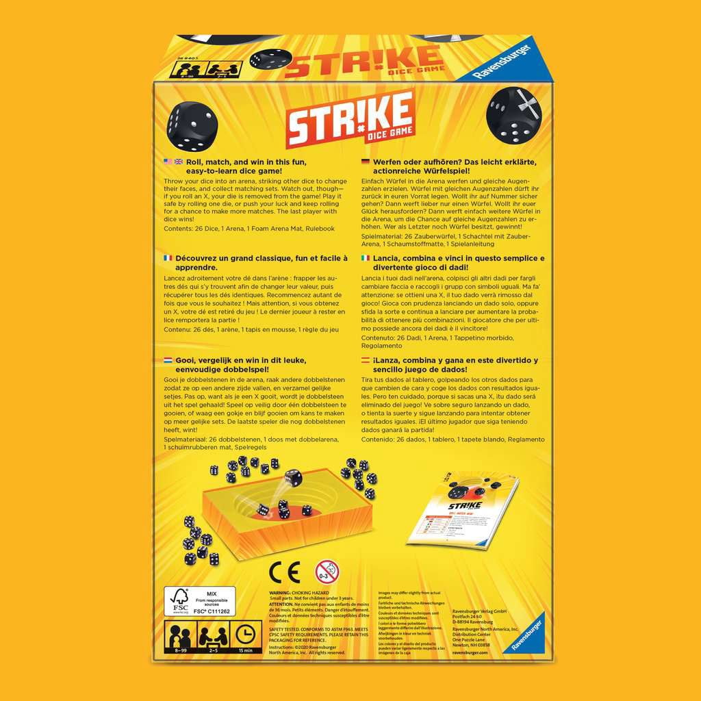 Ravensburger Strike Board Game, Children Ages 8 and up