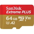 thumbnail image 1 of Tarjeta de memoria SanDisk Extreme Plus 64GB microSDXC Class 10 U3, 1 of 6