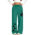thumbnail image 5 of Lmueinov Girls Print Sweatpants with Pockets Soft Warm Fleece Lined Elastic Waist Straight Leg Pants for Kids Girls Fall Casual Workout Trousers, 5 of 5