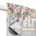 thumbnail image 4 of Easter Rabbits Swag Valances for Windows, Kitchen Window Curtains Over Sink, Watercolor Floral Cute Bunny Plants Spring Window Treatment Curtains for Living Room/Bedroom Curtains 2 Panel Sets 36"x45", 4 of 8