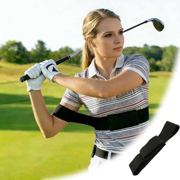 Slider Training Aid for Sports Adjustable Nylon Elastic Swing Trainer Arm Band for Beginners Swing Correcting Exercise Gear for Enthusiasts