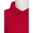 thumbnail image 2 of aka Boys Long Sleeve Pique Polo Shirt, 2 of 20