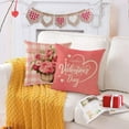thumbnail image 3 of Happy Valentines Day Pillow Covers 12x20 Set of 4 Red Love Heart Throw Pillow Covers Wedding Anniversary Pillow Covers Pillow Cases Home Outdoor Sofa Couch Cushion Covers (12 by 20), 3 of 6