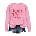 thumbnail image 5 of Women's Sweatshirts 2025 Books Are My Love Language Sweatshirt Long Sleeve Crewneck Pullover Tops Sweatshirt for Women, 5 of 6