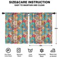 thumbnail image 2 of Blackout Kids Curtains,Multicolor Ethnic Floral Pattern Childrens Insulated Curtains Set Of 2,Bedroom Essentials,Toddler Room Decor 42x54in(106x137cm), 2 of 5