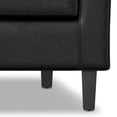 thumbnail image 6 of Simpli Home Austin 30 inch Wide Contemporary Tub Chair in Distressed Black Vegan Faux Leather, 6 of 9