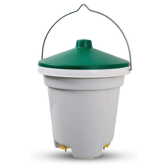 Hanging Nipple Waterer for Poultry - 3 Nipple - Easy Clean, Durable Chicken Waterer for Coop - Farm Animal Water Supply