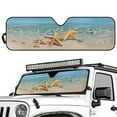 thumbnail image 2 of Jeiento Starfish Windshield Sun Visor Foldable Sunshade Aluminum Foil Sun Shield for 2007-2018 Jeep Wrangler JK JKU & 1997-2006 Jeep Wrangler TJ LJ, 2 of 6