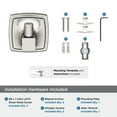 thumbnail image 6 of Amerock Stature Brushed Nickel Single Prong Robe Hook, 6 of 9
