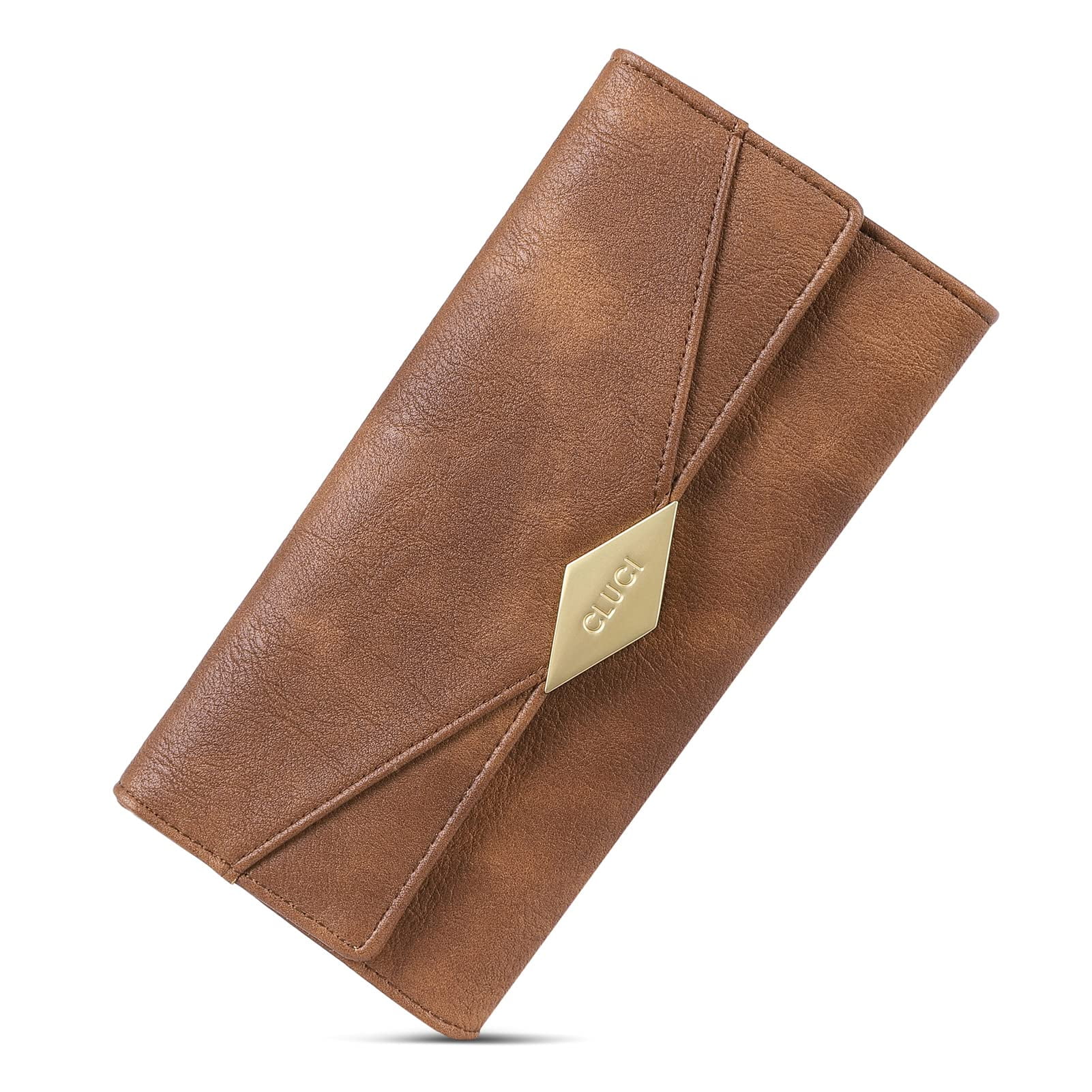  CLUCI Women Wallet Large Leather Designer Card Holder
