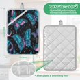 thumbnail image 3 of 2 Pack Pot Holders for Kitchen Heat Resistant Hot Pads Sets for Cooking Baking Butterfly and The Moon, 3 of 7