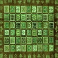 thumbnail image 1 of Ahgly Company Indoor Square Abstract Green Modern Area Rugs, 4' Square, 1 of 4