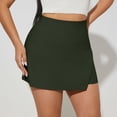 thumbnail image 2 of Gsakboxl Skirts for Women Zipper A Line Skort Asymmetric Hem Fashion Casual Business Office Mini Skirt Shorts for Ladies S, 2 of 7