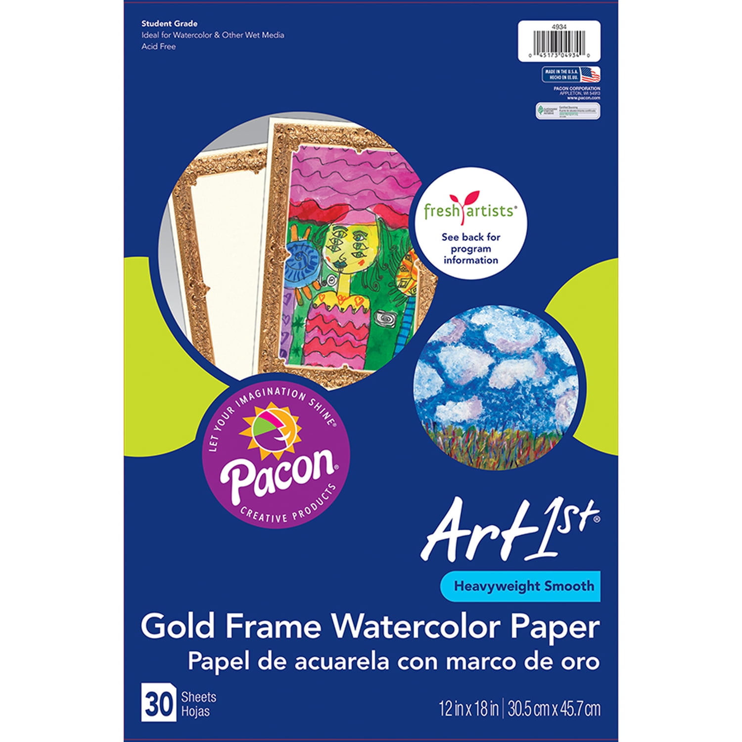 Art1st® Watercolor Paper, 140 lb., 12" x 18", 30 Sheets